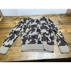 VINTAGE Bob Fratzke Winona Sweater Men’s Size Medium Brown Camo